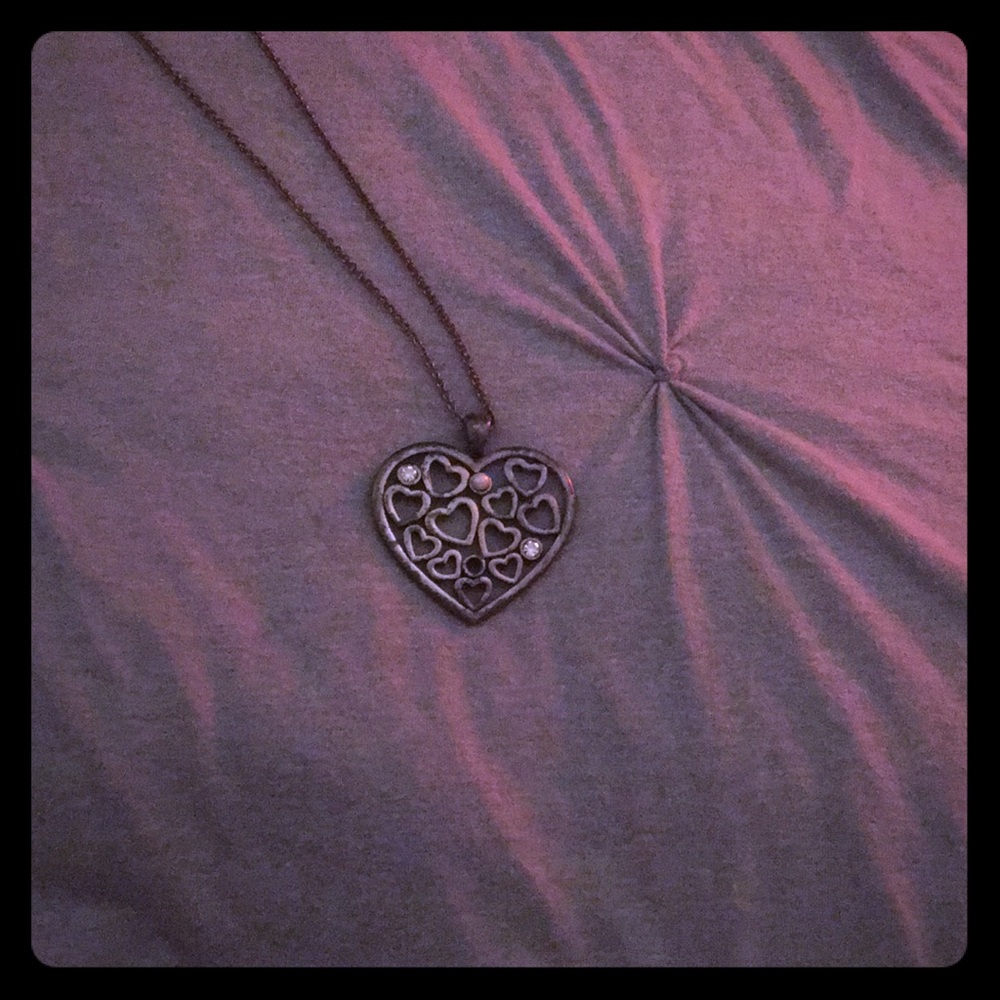 American Eagle heart necklace